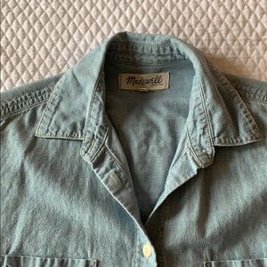 Madewell Chambray Short Sleeve Button Down